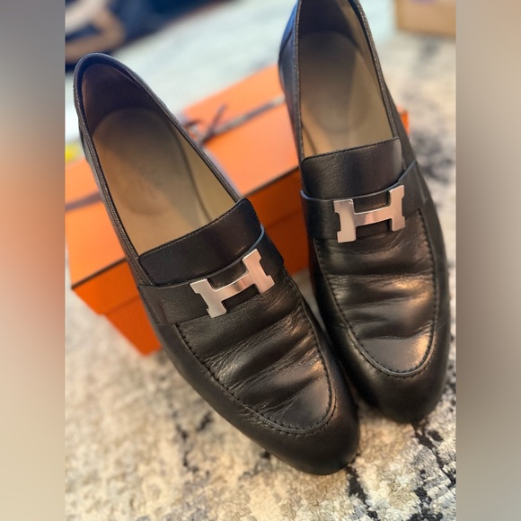 Hermes Men's Paris Loafers Wide size 45 - Picture 3 of 11